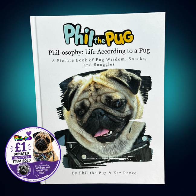 🐾 Phil-osophy: Life According to a Pug - A Picture Book of Pug Wisdom, Snacks - Paperback, and Snuggles