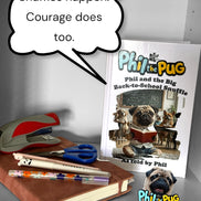 Phil the Pug - Phil and the Big Back-to-School Snuffle - Signed Edition - Children's Paperback Book