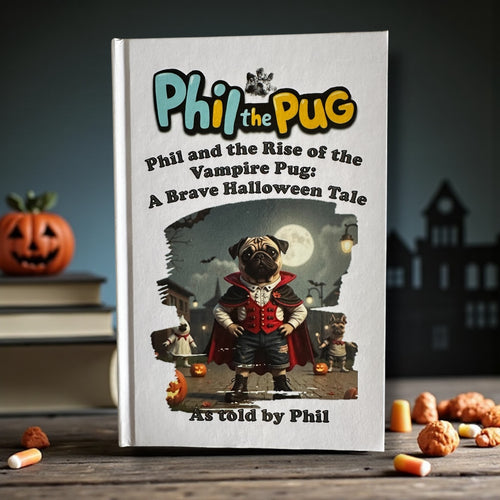 Phil and the Rise of the Vampire Pug: A Halloween Tale - Signed Children's Paperback Book