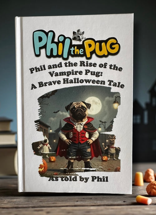 Phil and the Rise of the Vampire Pug: A Halloween Tale - Signed Children's Paperback Book