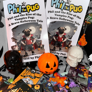 Phil and the Rise of the Vampire Pug: A Halloween Tale - Signed Children's Paperback Book