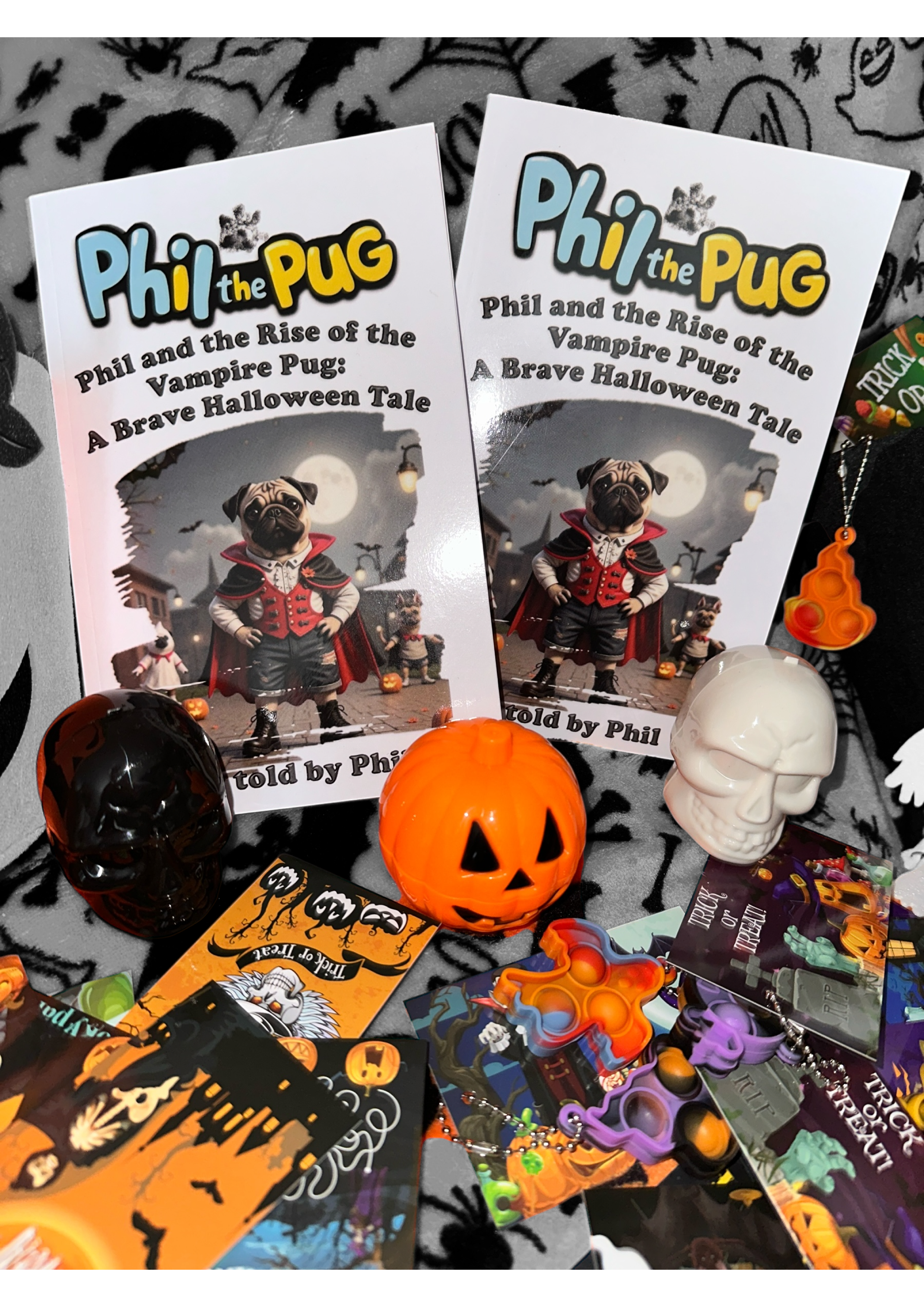 Phil and the Rise of the Vampire Pug: A Halloween Tale - Signed Children's Paperback Book