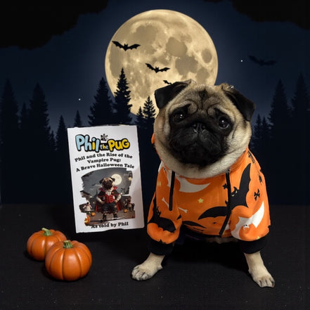 Phil and the Rise of the Vampire Pug: A Halloween Tale - Signed Children's Paperback Book