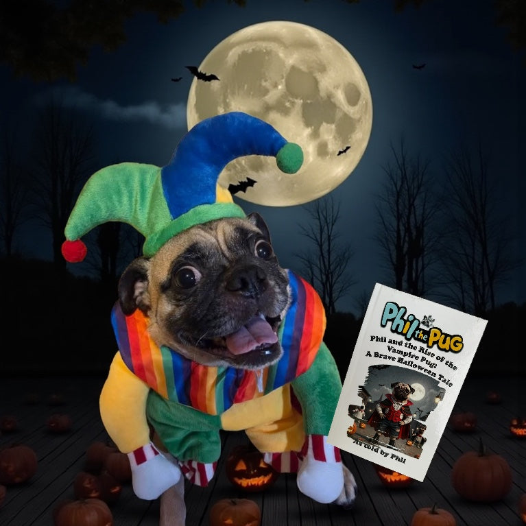 Phil and the Rise of the Vampire Pug: A Halloween Tale - Signed Children's Paperback Book