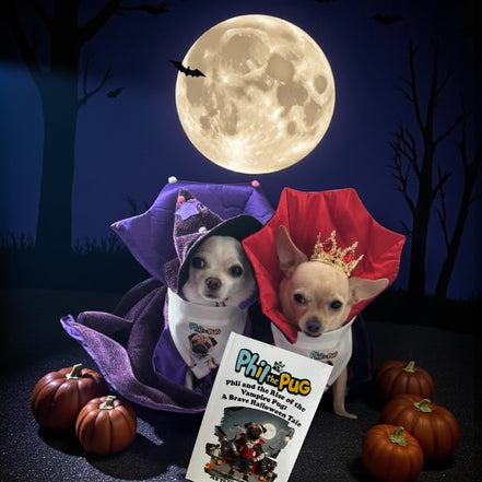 Phil and the Rise of the Vampire Pug: A Halloween Tale - Signed Children's Paperback Book