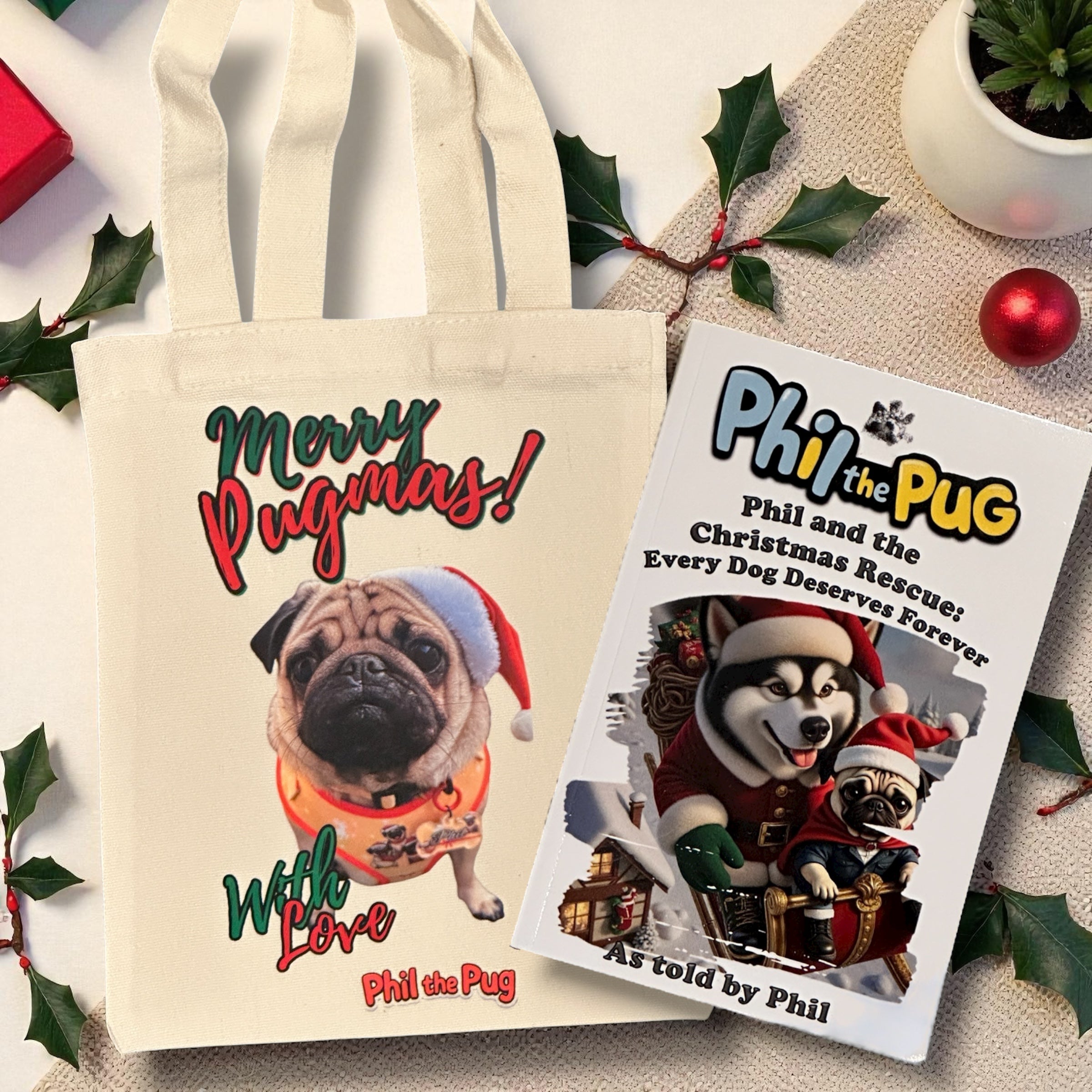 🎄 Phil’s Festive Comfort Bundle: A Christmas Tale & Tote to Treasure