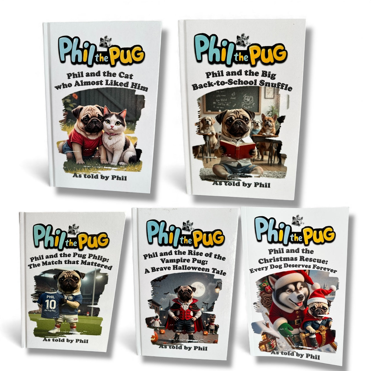 📚 Phil the Pug’s Story-time Treasury (Children’s Bundle)