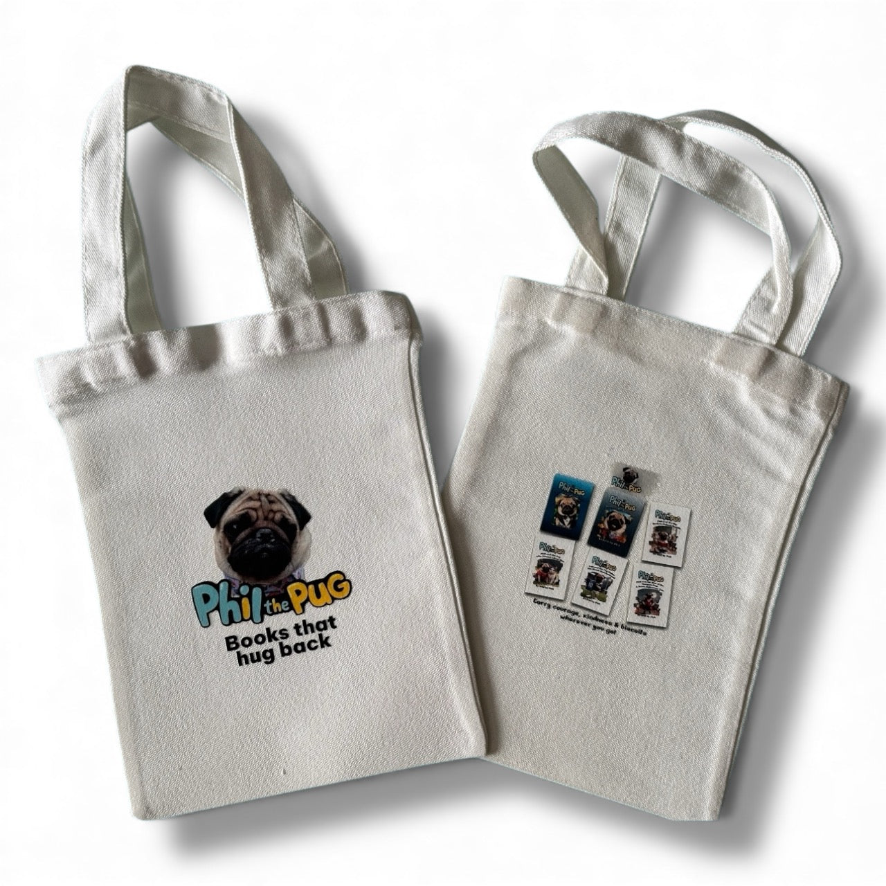 📖 Phil the Pug: The Puppy Chronicles & Born to be a Legend + Tote