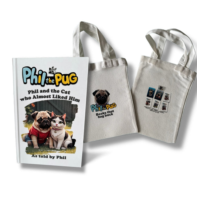 📖 Phil and the Cat Who Almost Liked Him + Tote