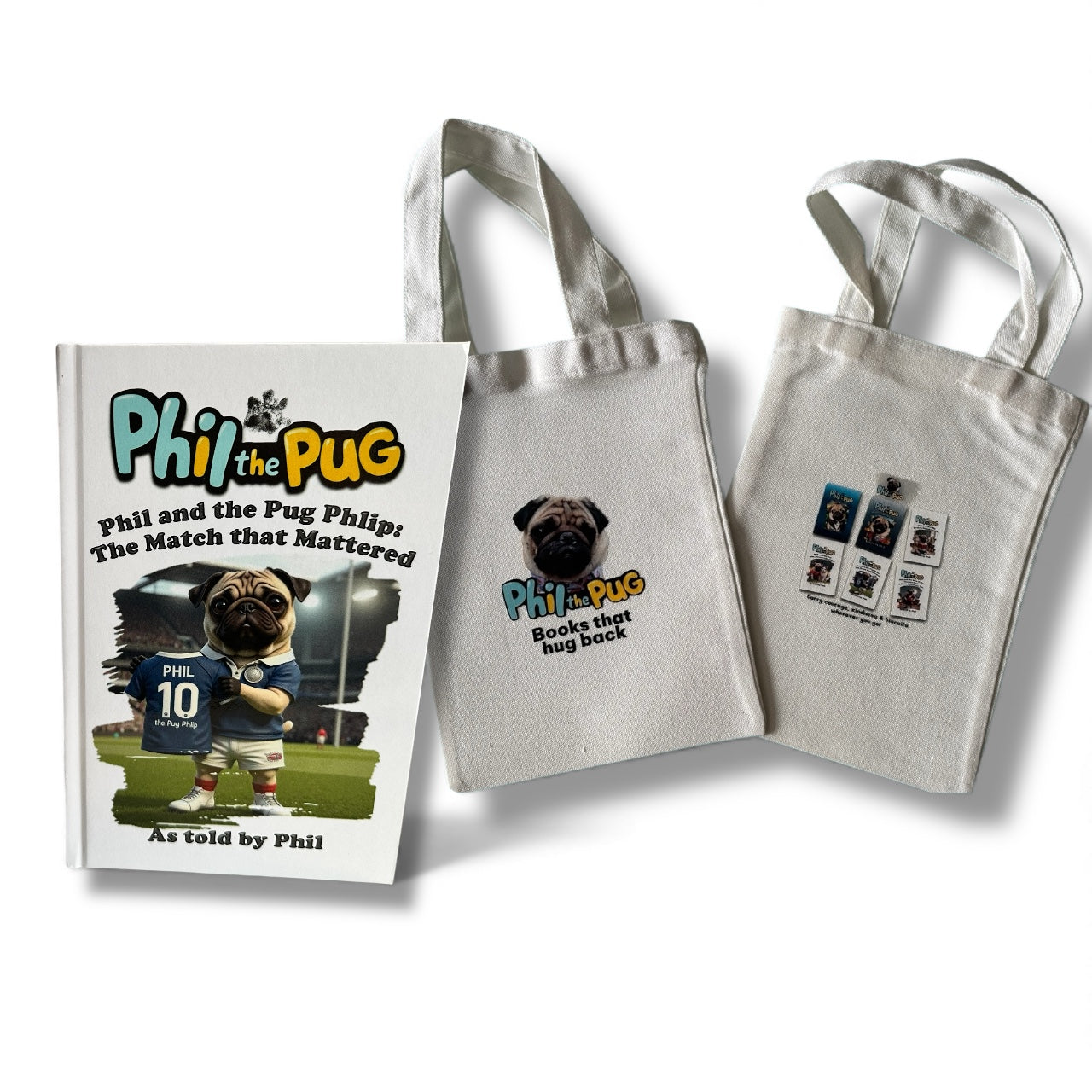 📖 Phil and the Pug Phlip: The Match that Mattered + Tote