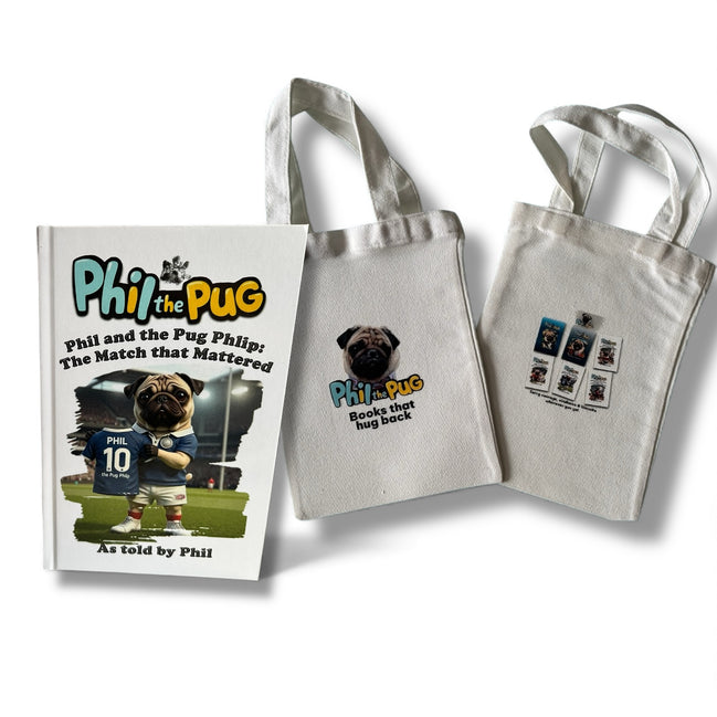 📖 Phil and the Pug Phlip: The Match that Mattered + Tote