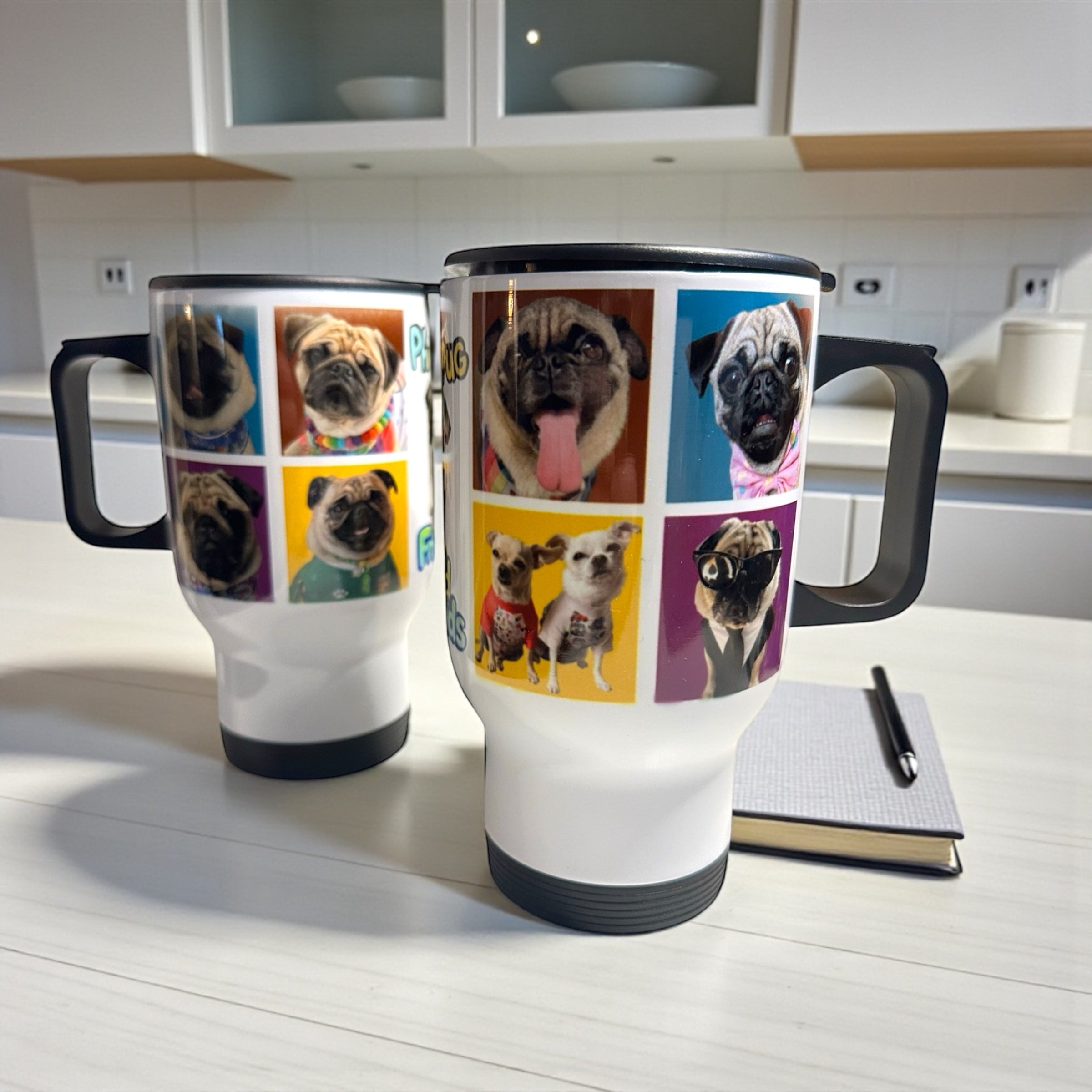 Phil the Pug Custom Travel Mug