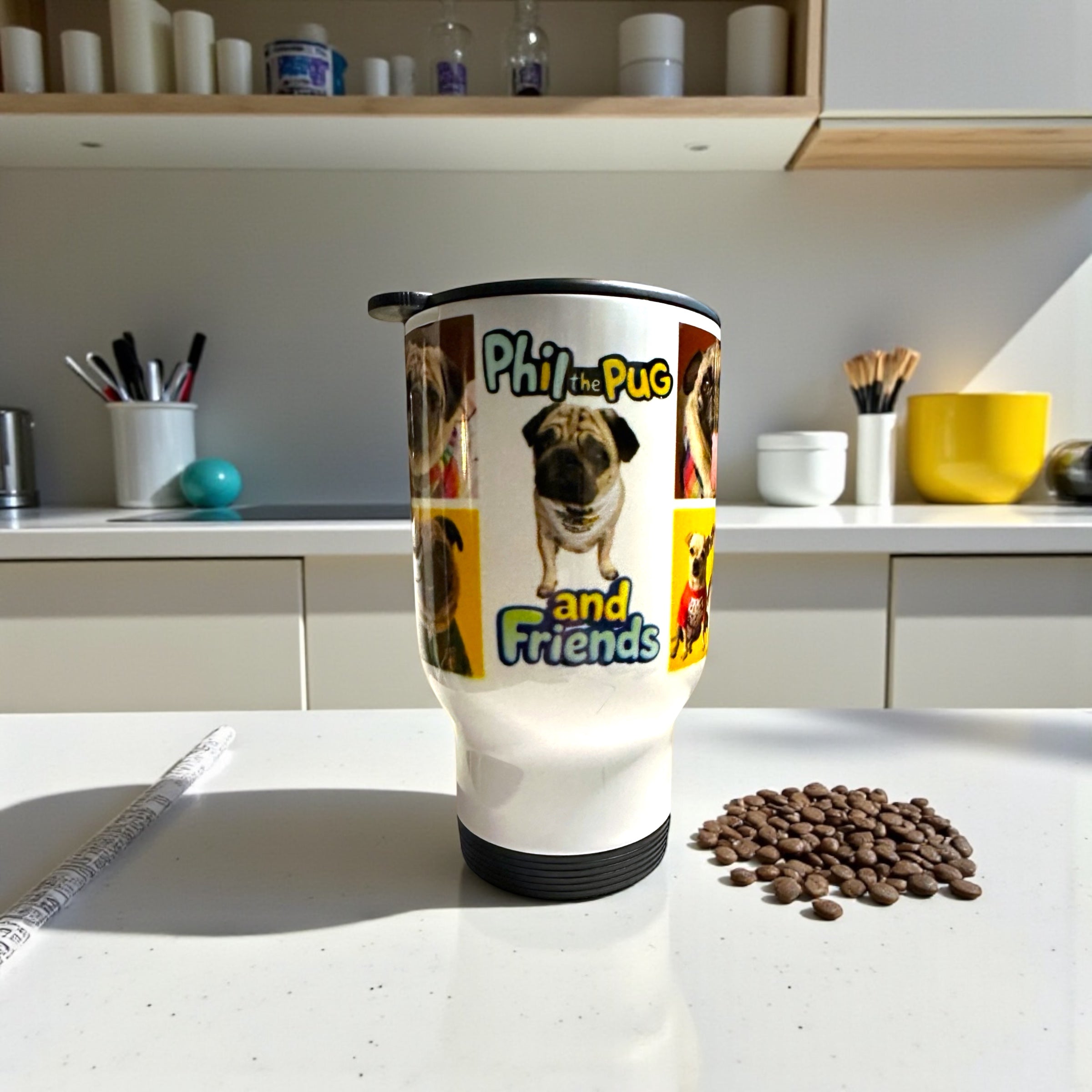 Phil the Pug Custom Travel Mug