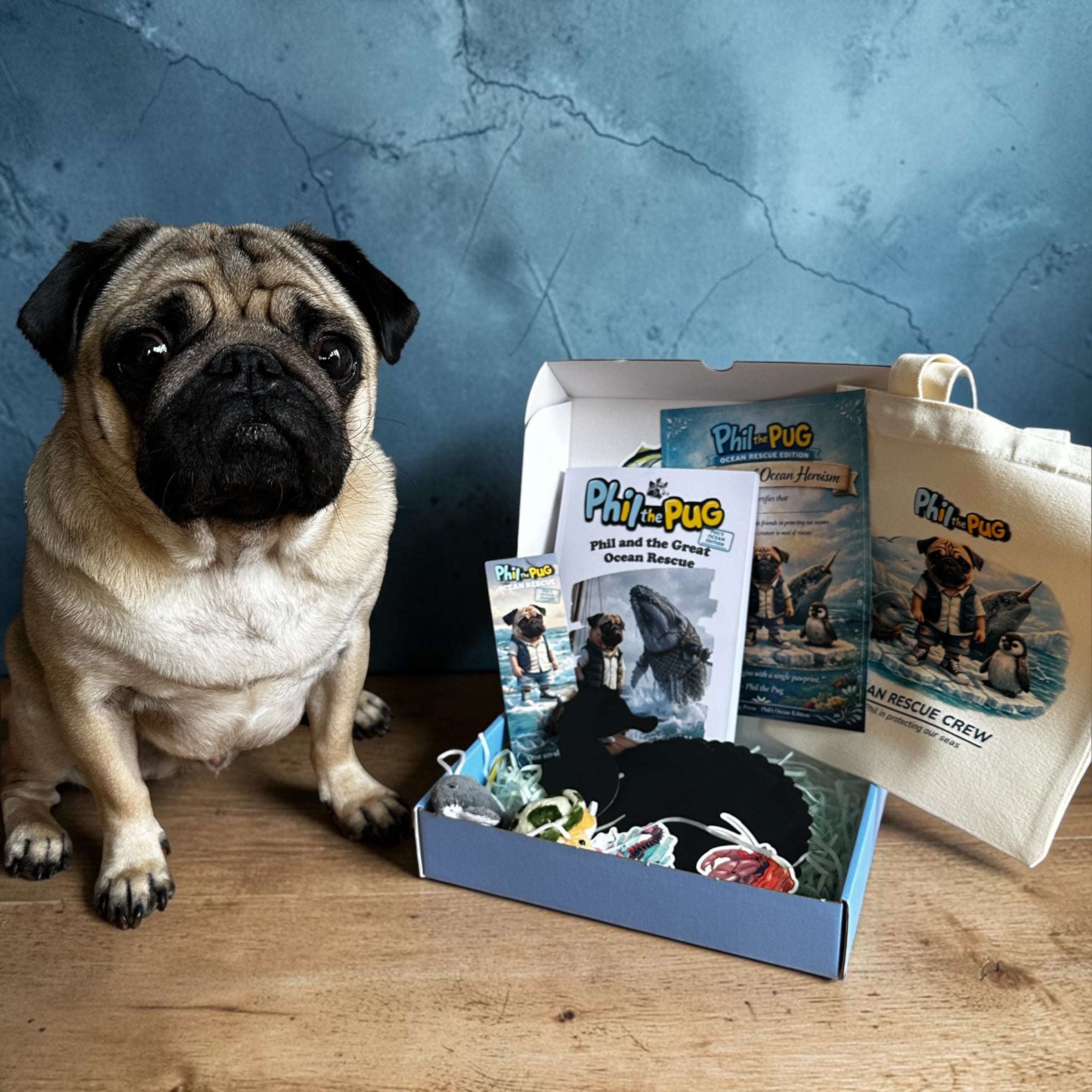 Phil the Pug: Phil and the Great Ocean Rescue Deluxe Gift Box Set