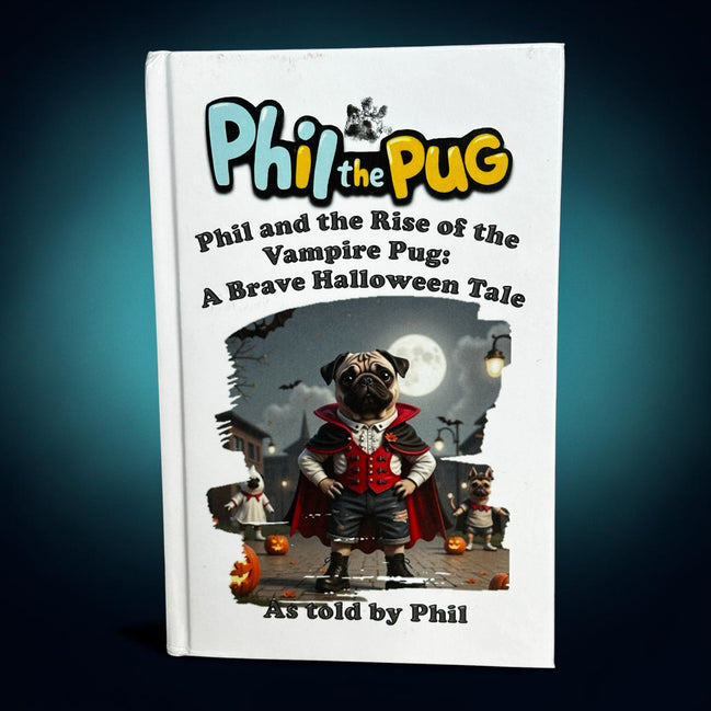 Phil and the Rise of the Vampire Pug: A Halloween Tale - Signed Children's Paperback Book