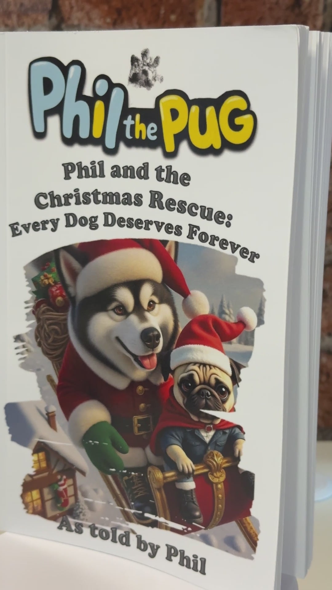 📖 Phil and the Christmas Rescue: Every Dog Deserves Forever + Tote